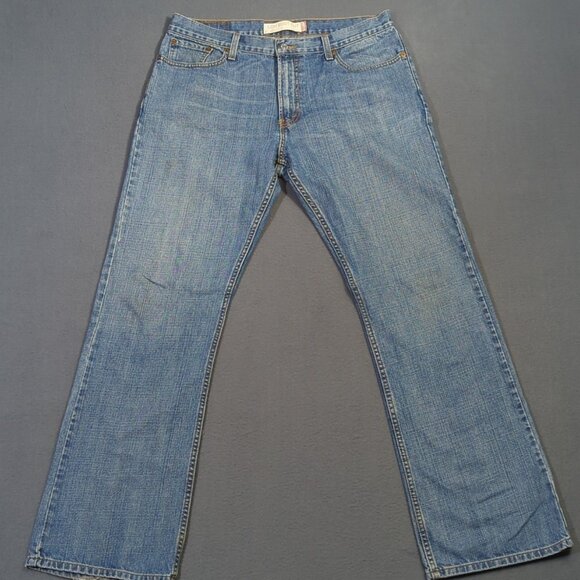 Levi's Jeans Men's 34x32 Blue 527 Slim Fit Boot Cut Denim - Picture 1 of 15